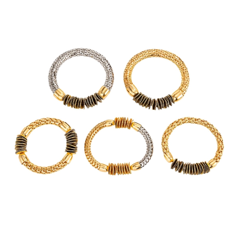 Coordinates Bracelet - Conjunto pulseira texturizada R7UF com 5