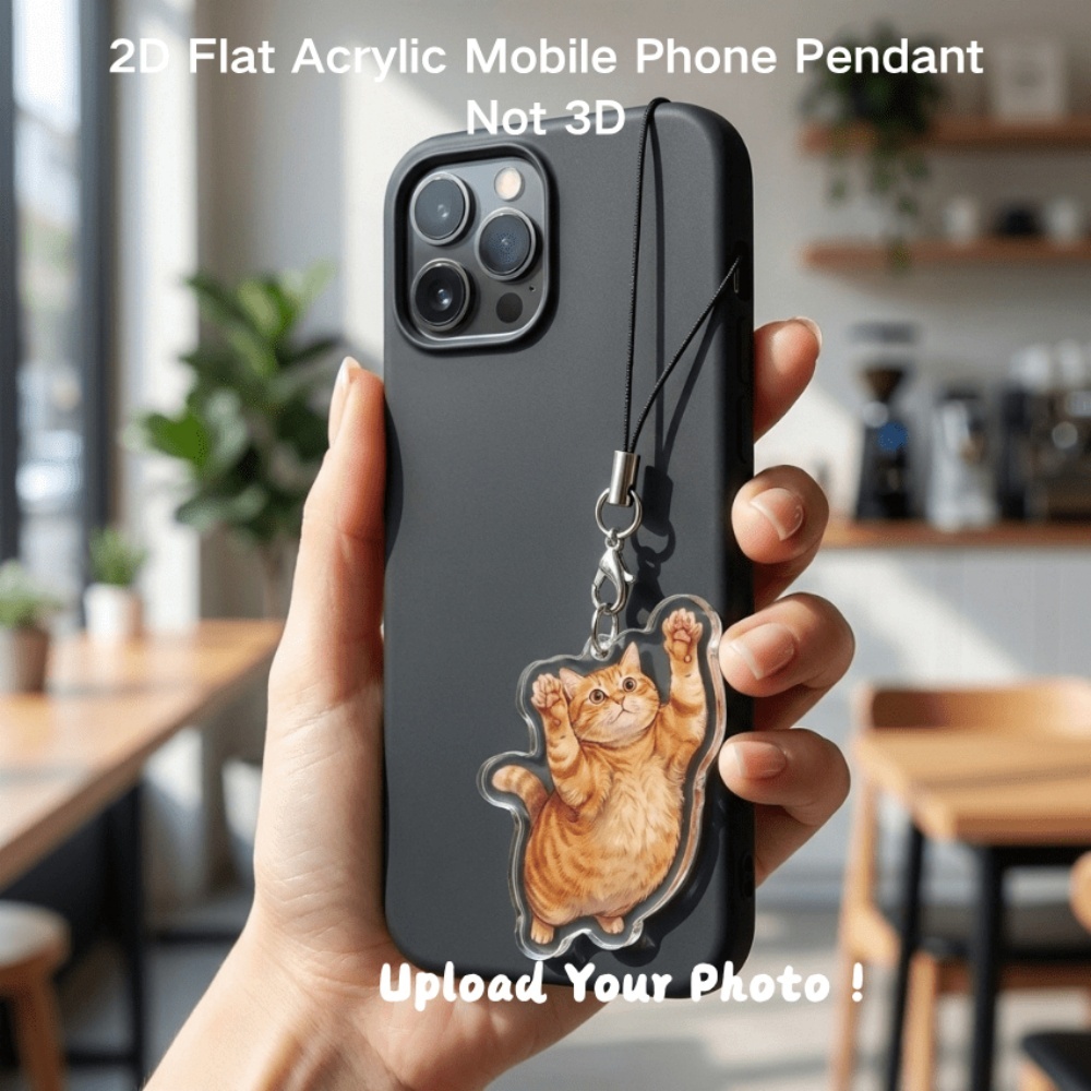 Pet Portrait Custom - Cordão de Telefone Personalizado com Foto