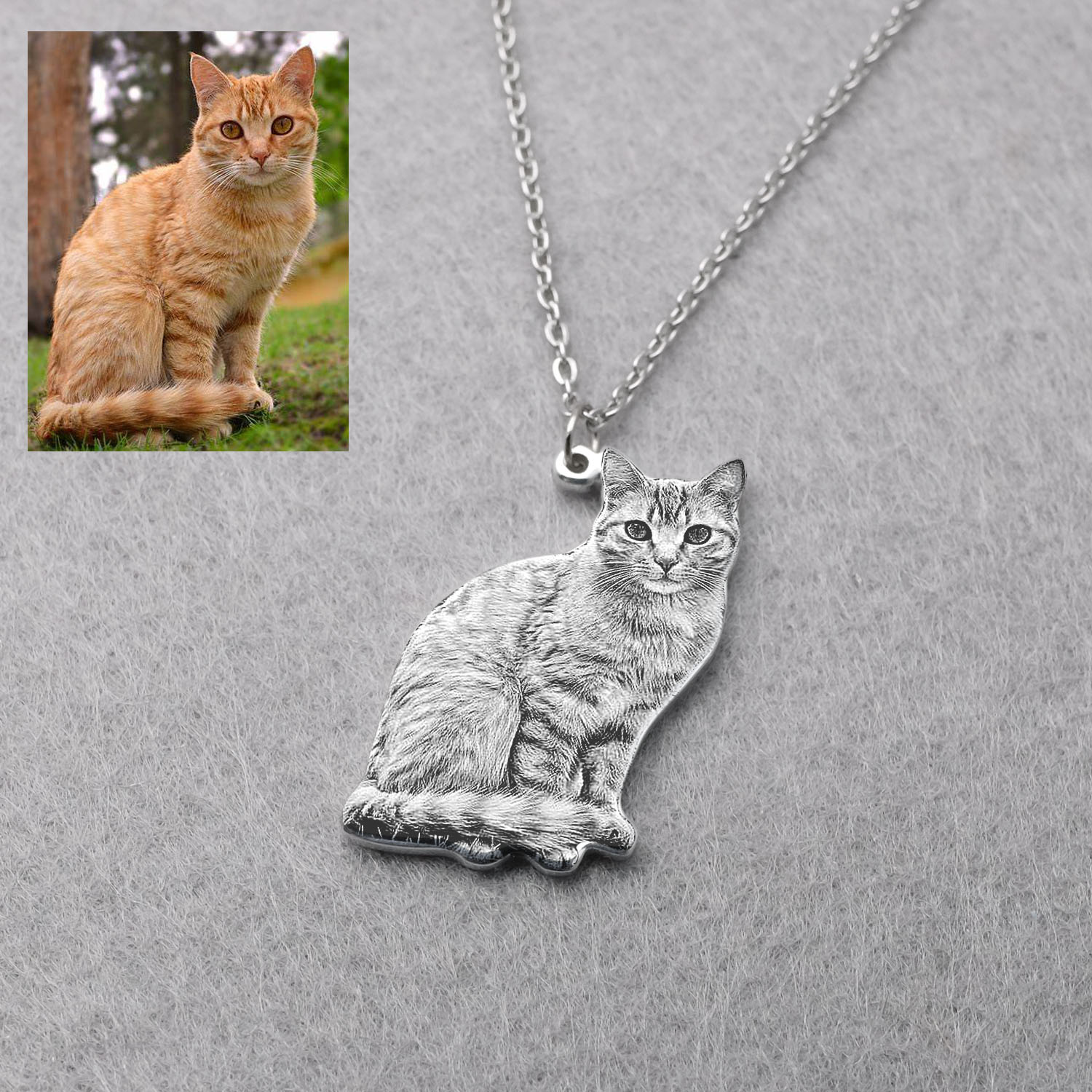 Colar Personalizado com Foto d - Pet Portrait Custom avaliação e preço