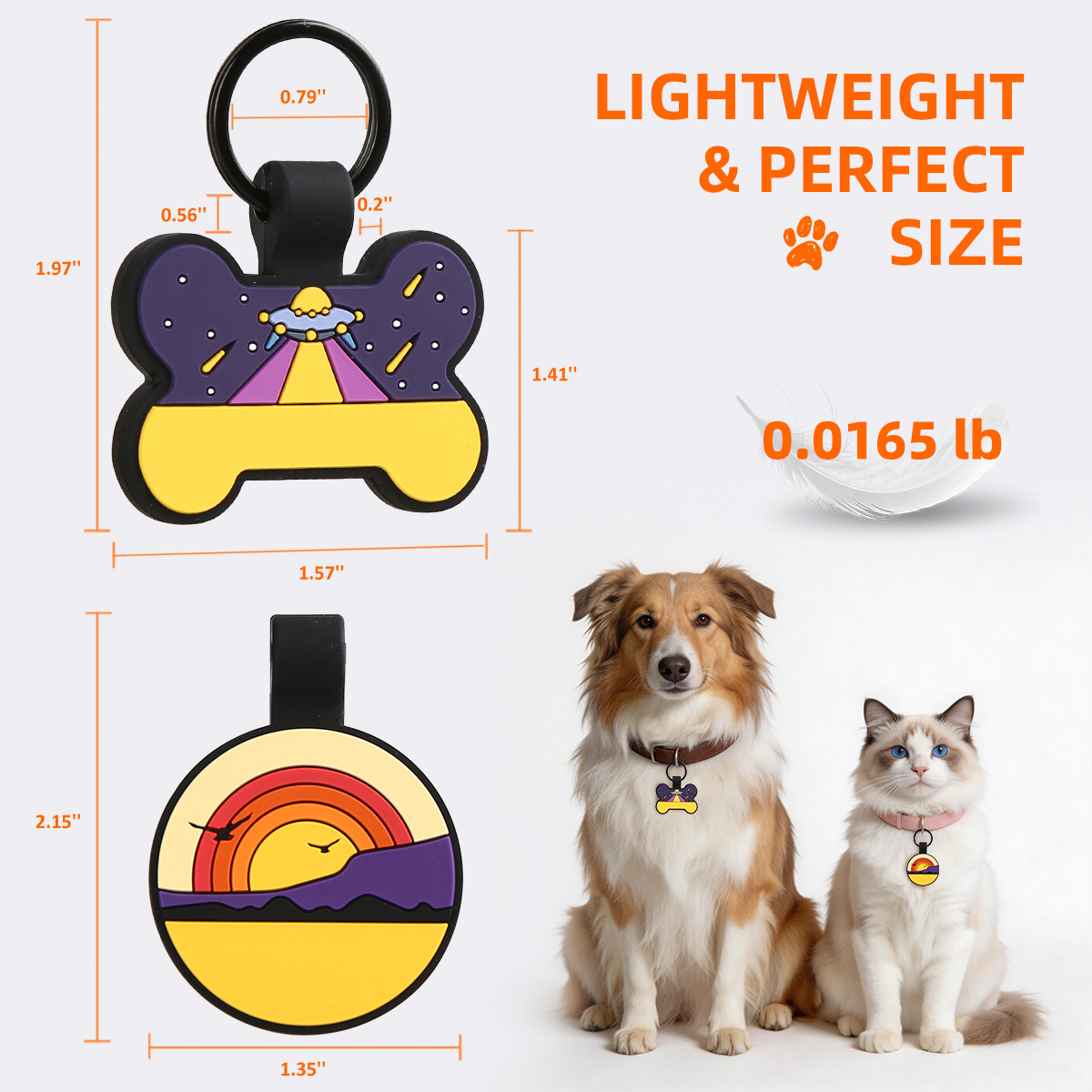 Chaveiro de Silicone Colorido  - Pet Portrait Custom avaliação e preço