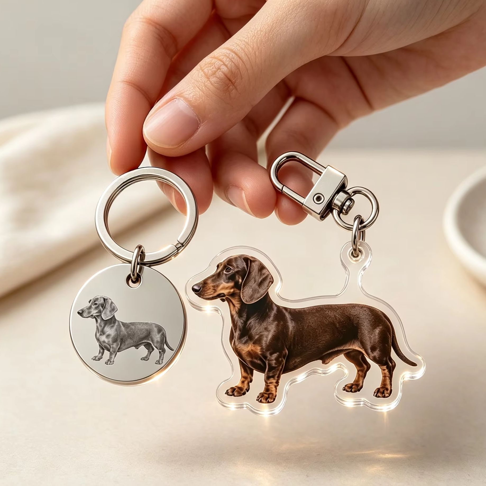 Conjunto de chaveiros personal - Pet Portrait Custom avaliação e preço