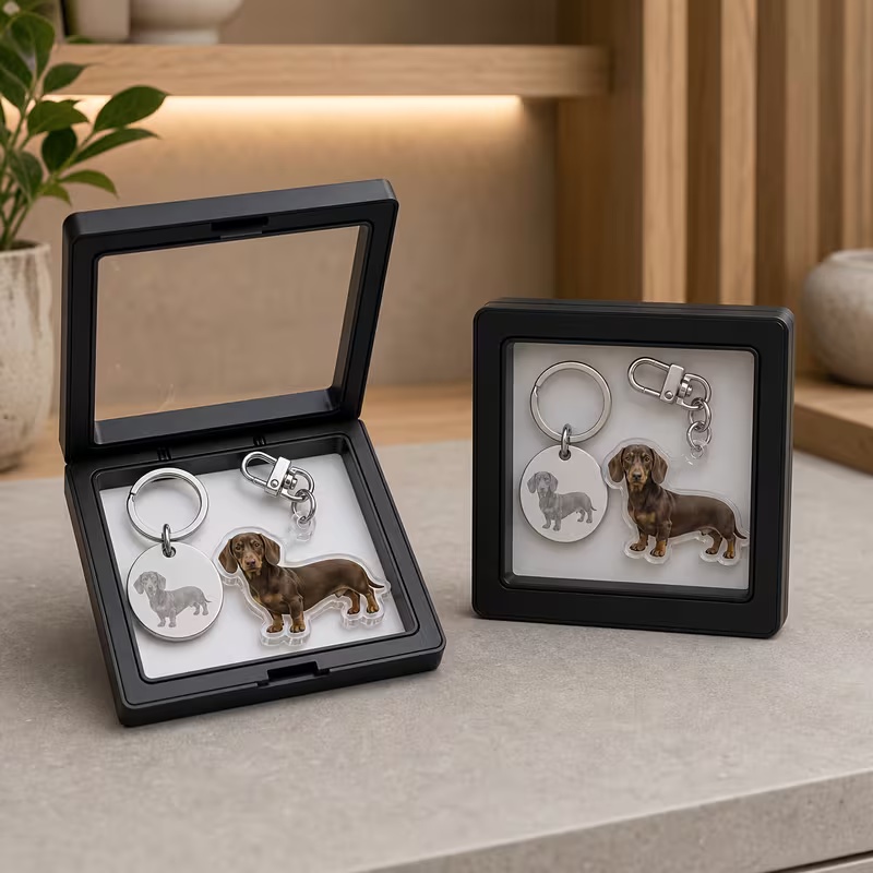 Conjunto de chaveiros personal - Pet Portrait Custom avaliação e preço