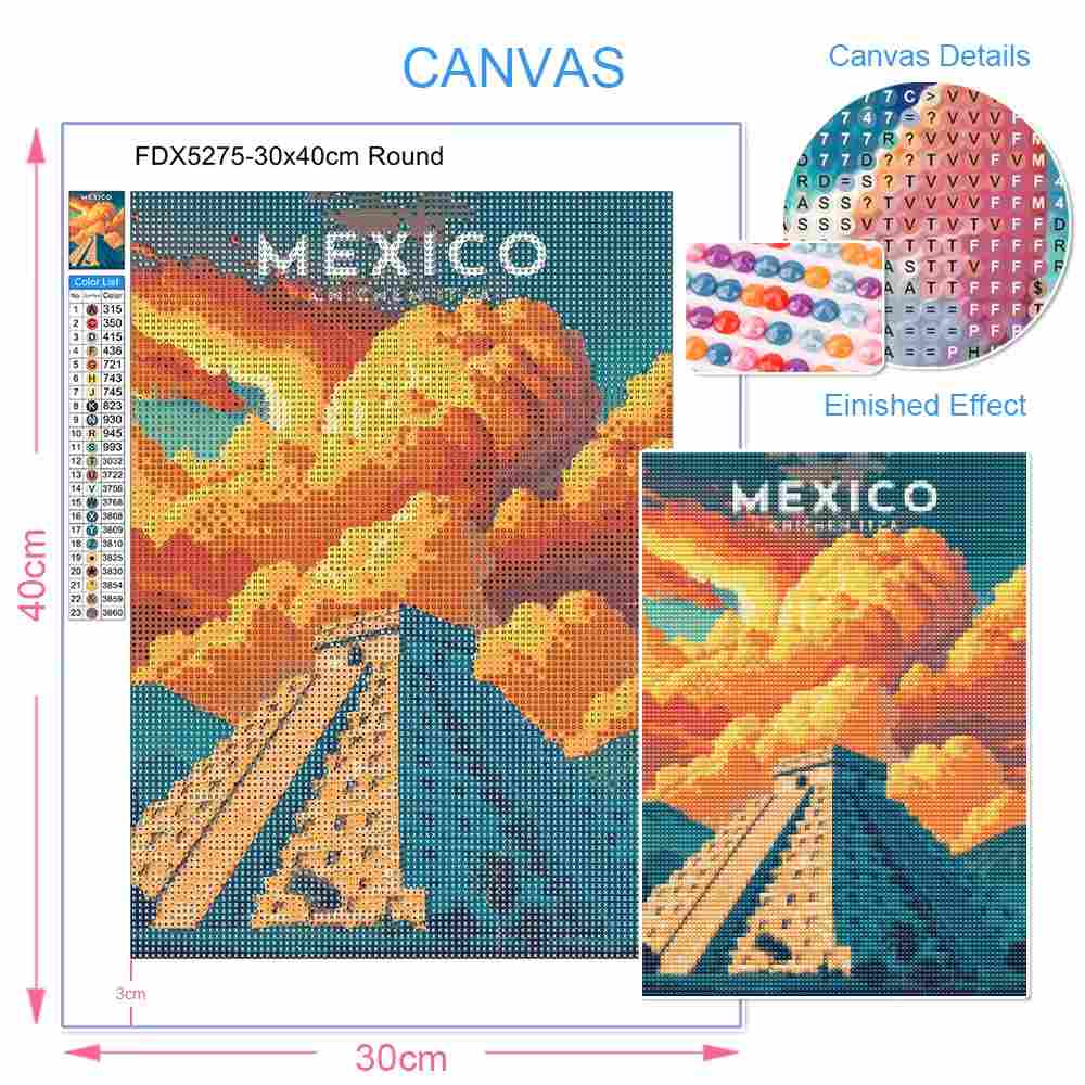 Pintura em Diamante: Paisagem  - Photo Mosaic Print avaliação e preço